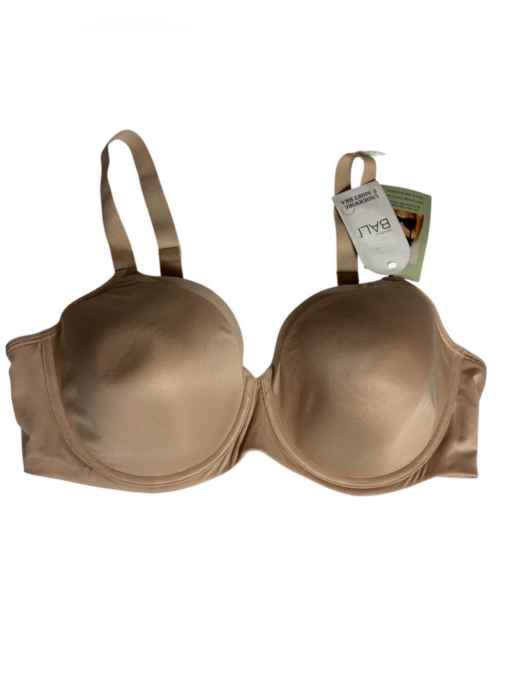 NWT Bali nude underwire T shirt bra size 42DD